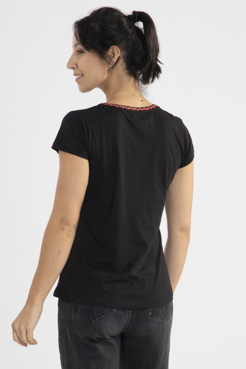 Tee-shirt Lurex Noir Gérard Pasquier