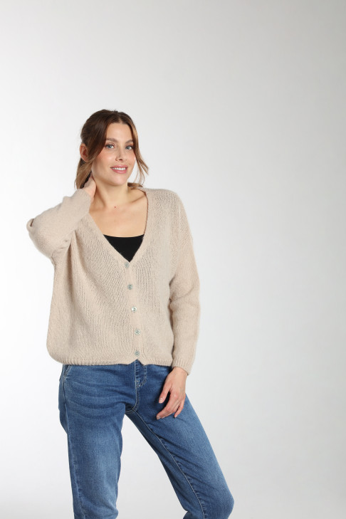 Pull MOHAIR beige