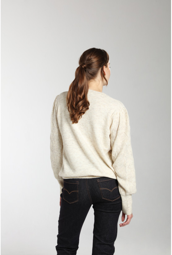 Pull BERENICE beige chiné Pull BERENICE beige chiné Gérard Pasquier