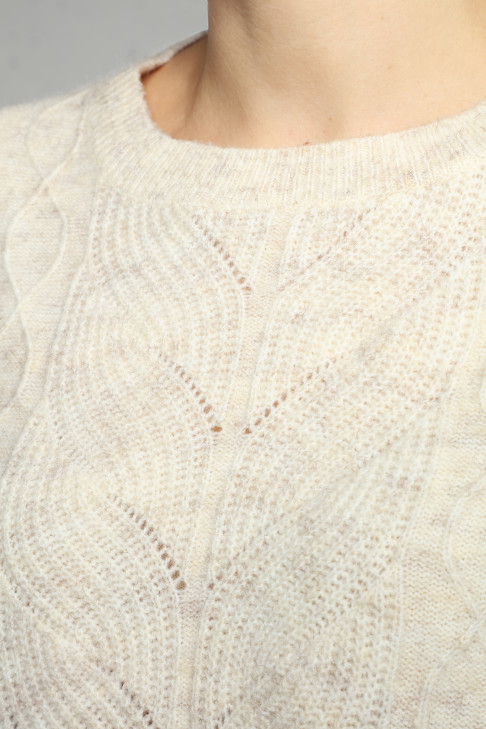 Pull BERENICE beige chiné
