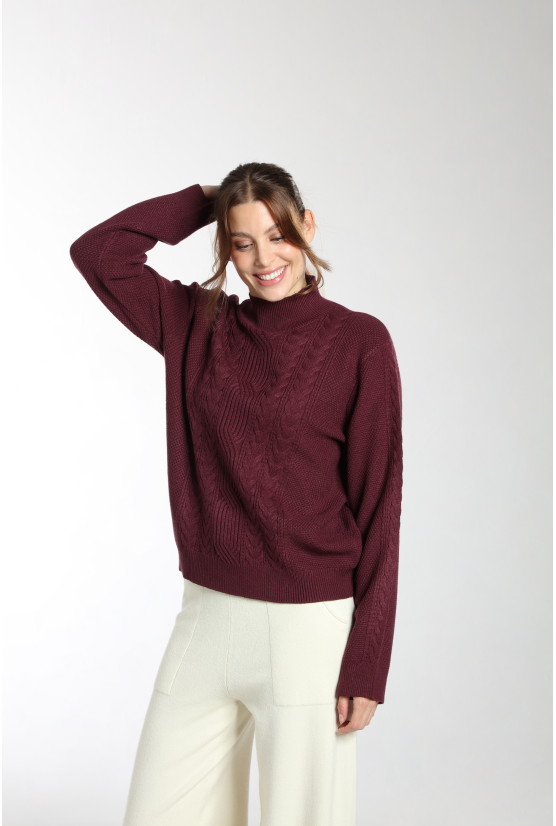 Pull JAFT bordeaux Pull JAFT bordeaux Gérard Pasquier