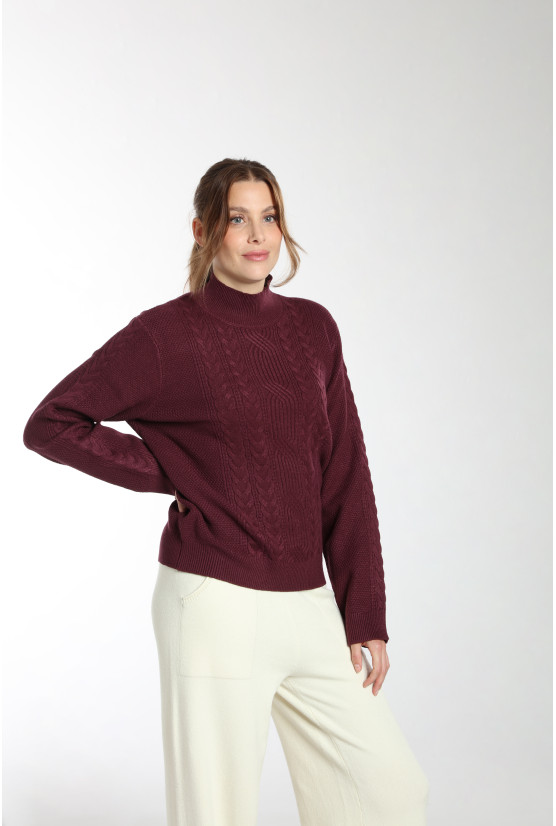 Pull JAFT bordeaux Pull JAFT bordeaux Gérard Pasquier