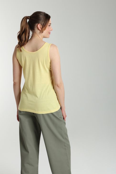 Debardeur femme Manon Popcorn (Jaune)
