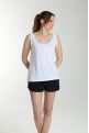 Debardeur col lurex femme Deb Summer Blanc