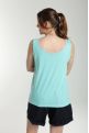 Debardeur col lurex femme Deb Summer Carage(Turquoise)