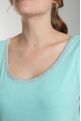 Debardeur col lurex femme Deb Summer Carage(Turquoise)