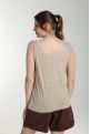 Debardeur col lurex femme Deb Summer Taupe Clair