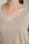 Debardeur col lurex femme Deb Summer Taupe Clair Gérard Pasquier
