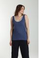 Debardeur col lurex femme Deb Summer Twilight Bleu(Marine)