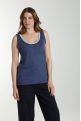 Debardeur col lurex femme Deb Summer Twilight Bleu(Marine)