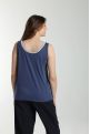Debardeur col lurex femme Deb Summer Twilight Bleu(Marine)