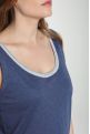 Debardeur col lurex femme Deb Summer Twilight Bleu(Marine)