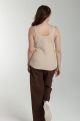 Debardeur cotele femme Delite Beige