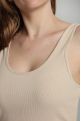 Debardeur cotele femme Delite Beige