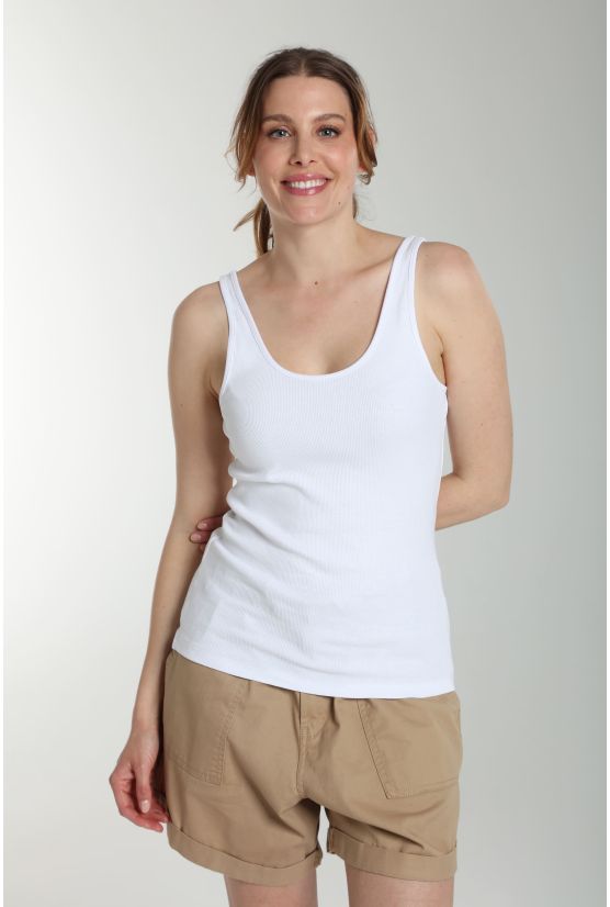 Debardeur cotele femme Delite Blanc Debardeur cotele femme Delite Blanc Gérard Pasquier