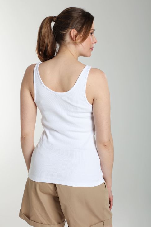 Debardeur cotele femme Delite Blanc