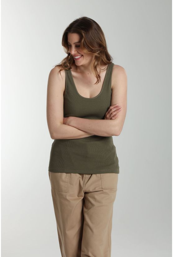 Debardeur cotele femme Delite Kaki Debardeur cotele femme Delite Kaki Gérard Pasquier
