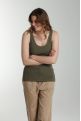 Debardeur cotele femme Delite Kaki