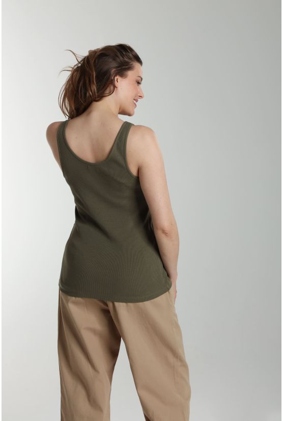 Debardeur cotele femme Delite Kaki Debardeur cotele femme Delite Kaki Gérard Pasquier