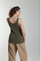 Debardeur cotele femme Delite Kaki