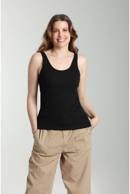 Debardeur cotele femme Delite Noir Debardeur cotele femme Delite Noir Gérard Pasquier