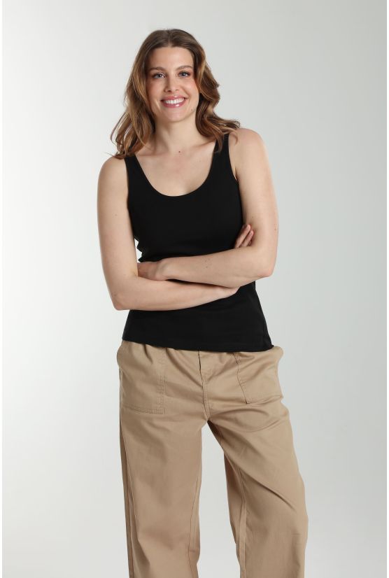 Debardeur cotele femme Delite Noir Debardeur cotele femme Delite Noir Gérard Pasquier