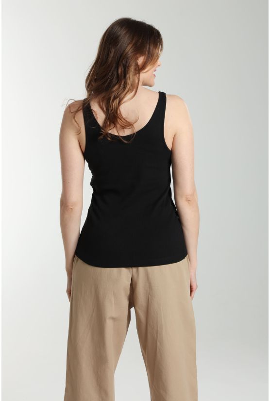 Debardeur cotele femme Delite Noir Debardeur cotele femme Delite Noir Gérard Pasquier