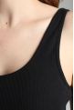 Debardeur cotele femme Delite Noir