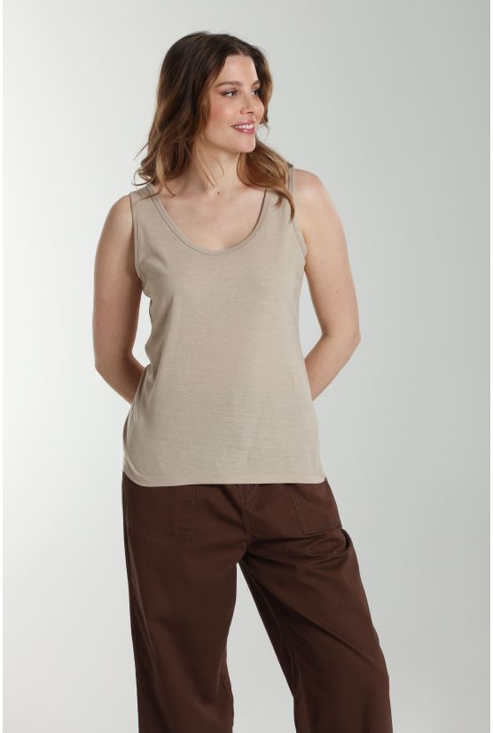 Debardeur femme Manon Taupe Clair Debardeur femme Manon Taupe Clair Gérard Pasquier