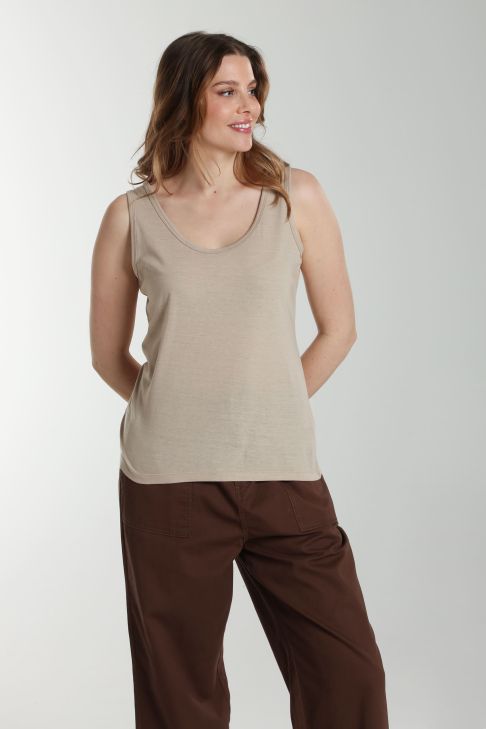 Debardeur femme Manon Taupe Clair