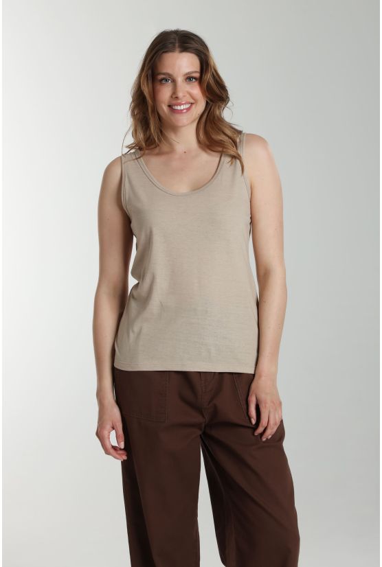 Debardeur femme Manon Taupe Clair Debardeur femme Manon Taupe Clair Gérard Pasquier