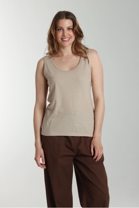 Debardeur femme Manon Taupe Clair