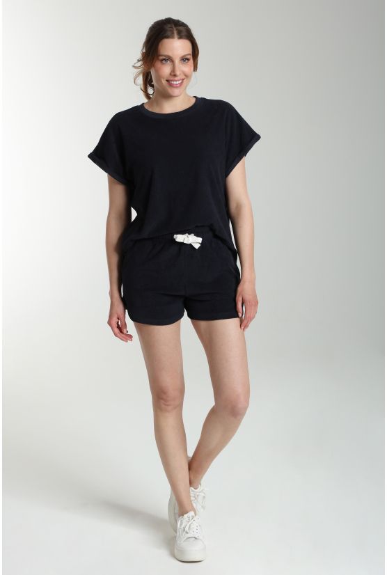 Ensemble tee shirt et short molleton femme Dilly Bis Marine Ensemble tee shirt et short molleton femme Dilly Bis Marine Gérard Pasquier