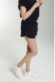 Ensemble tee shirt et short molleton femme Dilly Bis Marine