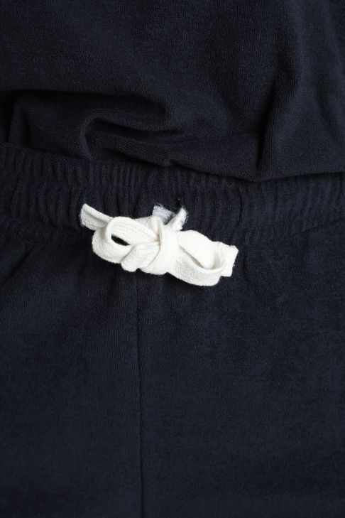 Ensemble tee shirt et short molleton femme Dilly Bis Marine