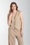 Gilet sans manches structure a boutons femme Delice Beige Gérard Pasquier