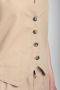 Gilet sans manches structure a boutons femme Delice Beige Gérard Pasquier
