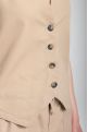 Gilet sans manches structure a boutons femme Delice Beige