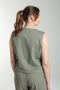 Gilet sans manches structure a boutons femme Delice Kaki Gérard Pasquier