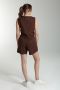 Gilet sans manches structure a boutons femme Delice Marron Gérard Pasquier