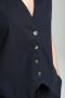 Gilet sans manches structure a boutons femme Delice Marine Gérard Pasquier
