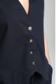 Gilet sans manches structure a boutons femme Delice Marine