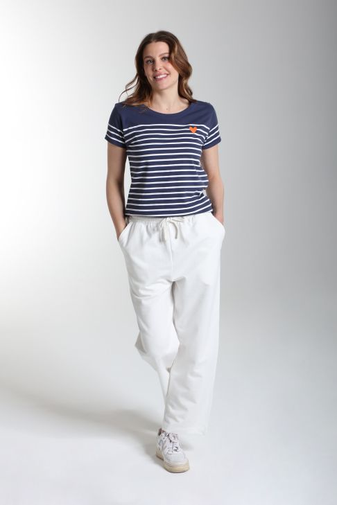 Pantalon jogging molleton femme Cyrus Ivoire