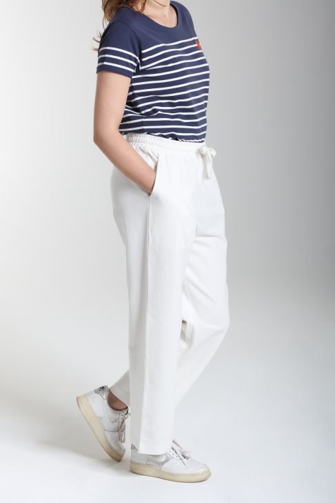 Pantalon jogging molleton femme Cyrus Ivoire