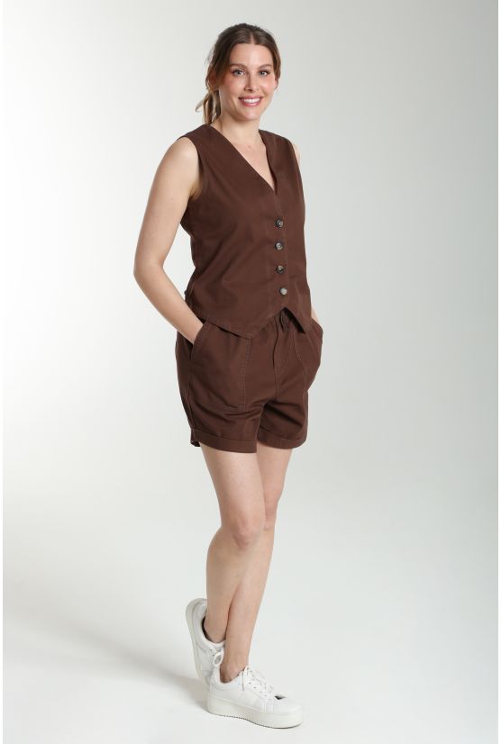 Short femme Dimon Marron Gérard Pasquier