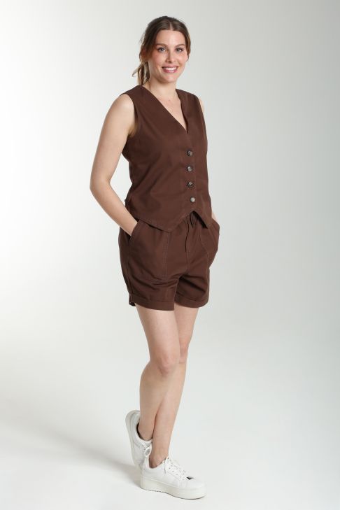 Short femme Dimon Marron