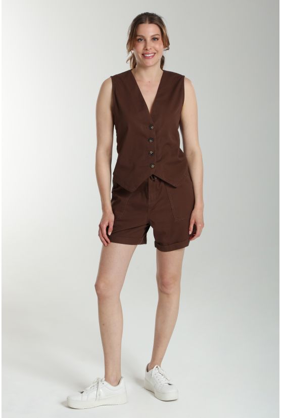 Short femme Dimon Marron Gérard Pasquier