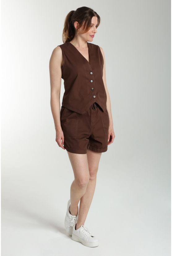 Short femme Dimon Marron Gérard Pasquier