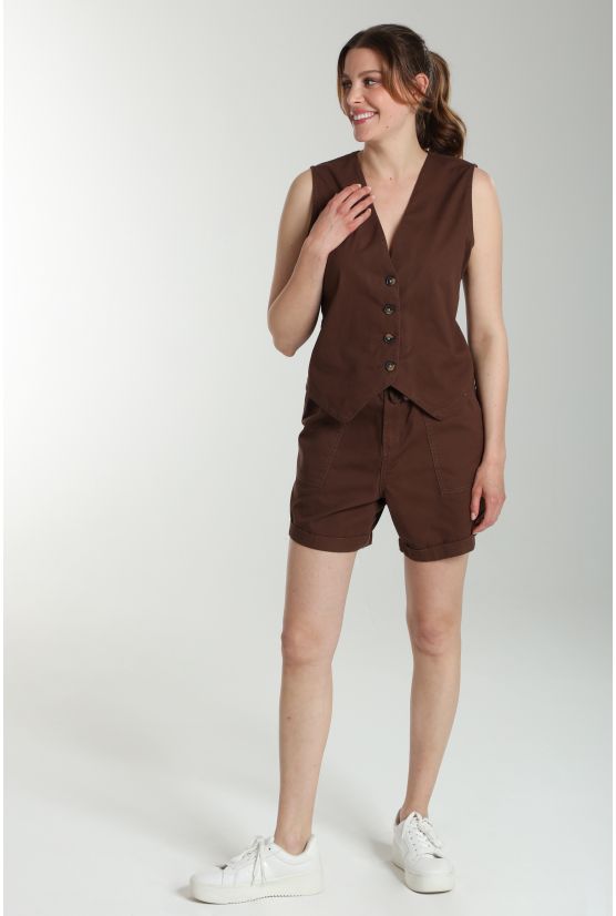 Short femme Dimon Marron Gérard Pasquier