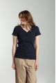 Tee shirt cotele manches courtes femme Drew Marine